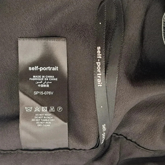 NWT  self-portrait Peacock Blue Double Zip Shorts Velvet Belt Size 2 US / 6 UK - Picture 9 of 11